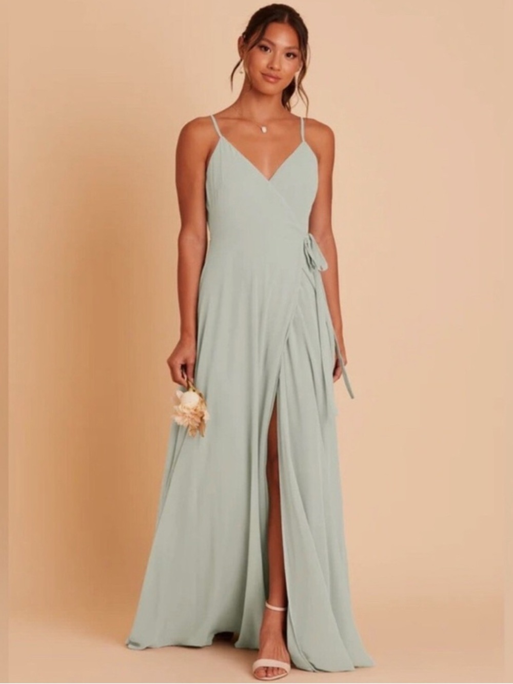 NWT Birdy Grey Cindy Chiffon Dress in Sage - Size S